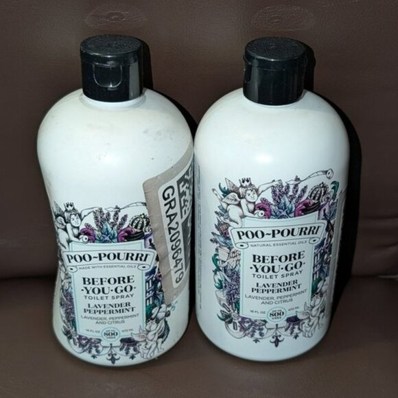 NEW Set 2 Poo-Pourri Before You Go Toilet Spray Refill Lavender Peppermint 16oz - Picture 7 of 9